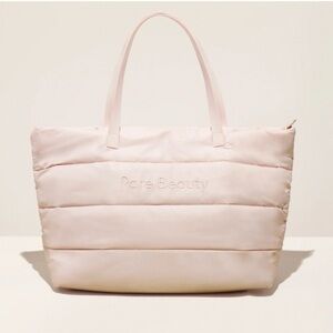 Rare Beauty Soft Pink Quilted Tote